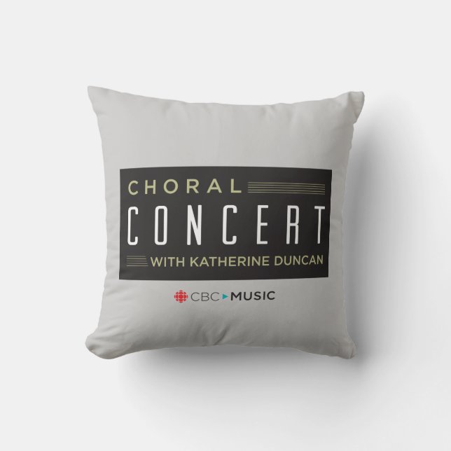CBC Choral Concert Throw Pillow (Front)