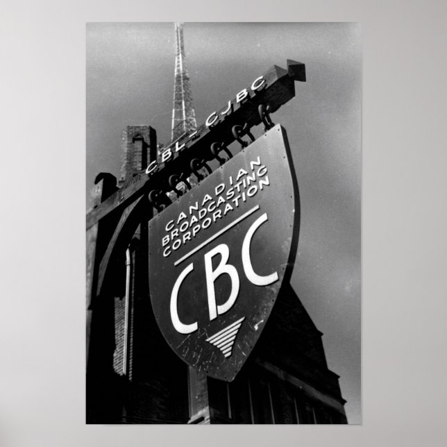 CBC Jarvis Street Sign (1940s) (Front)