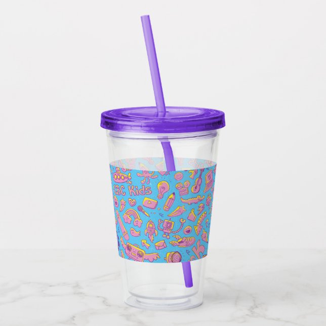 CBC Kids Pattern Acrylic Tumbler (Left)