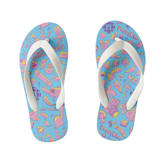 CBC Kids Pattern Flip Flops (Footbed)