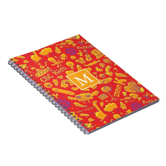 CBC Kids Pattern Monogram Notebook (Right Side)