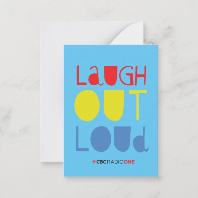 CBC Laugh Out Loud Note Card (Front)
