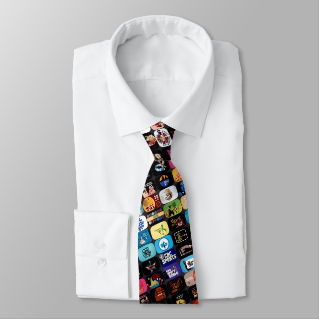CBC Logos & Graphics Poster Neck Tie (Tied)