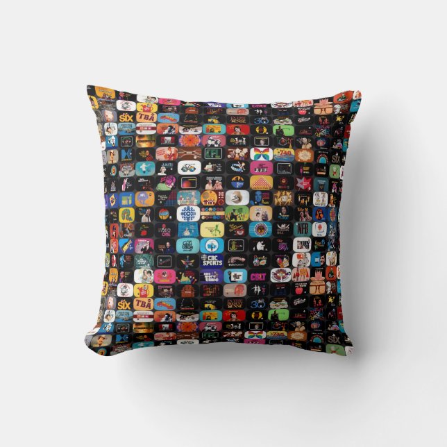 CBC Logos & Graphics Throw Pillow (Front)