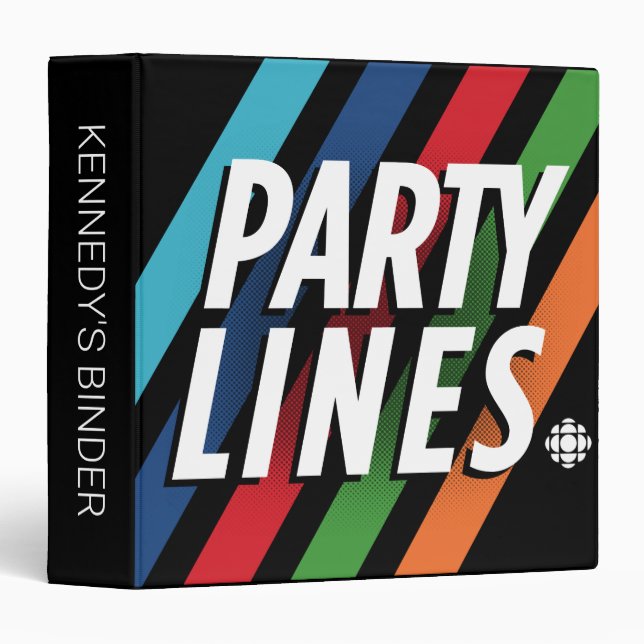 CBC Party Lines 3 Ring Binder (Front/Spine)