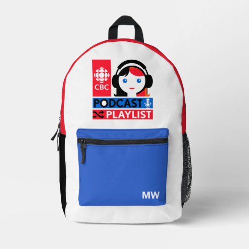 CBC Podcast Playlist Printed Backpack