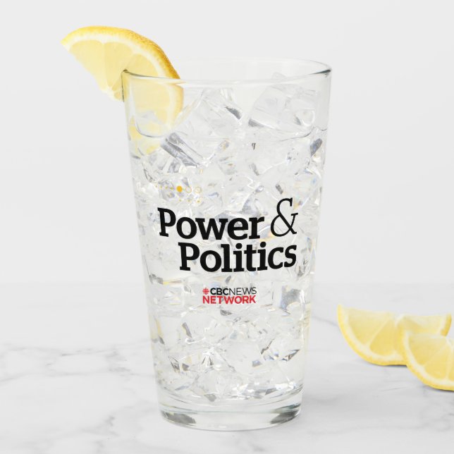 CBC Power & Politics Glass Tumbler (Front Ice)