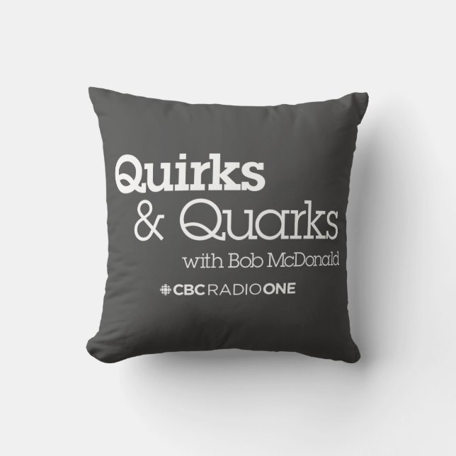 CBC Quirks & Quarks Throw Pillow (Front)