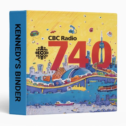 CBC Radio 740 _ 1980 promo graphic 3 Ring Binder