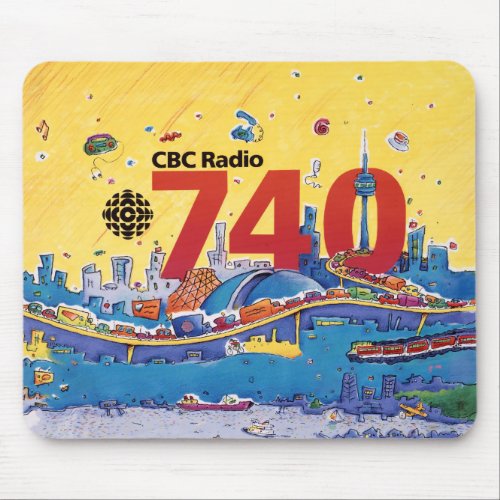 CBC Radio 740 _ 1980 promo graphic Mouse Pad