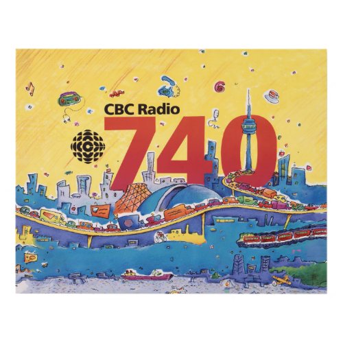 CBC Radio 740 _ 1980 promo graphic Panel Wall Art