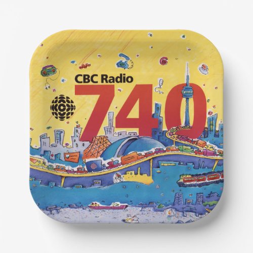 CBC Radio 740 _ 1980 promo graphic Paper Plates