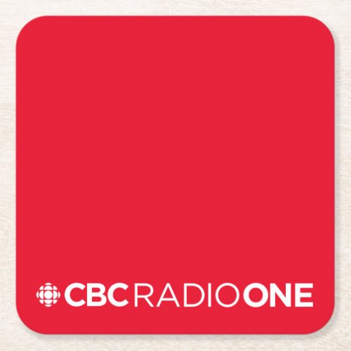 CBC Radio One Square Paper Coaster