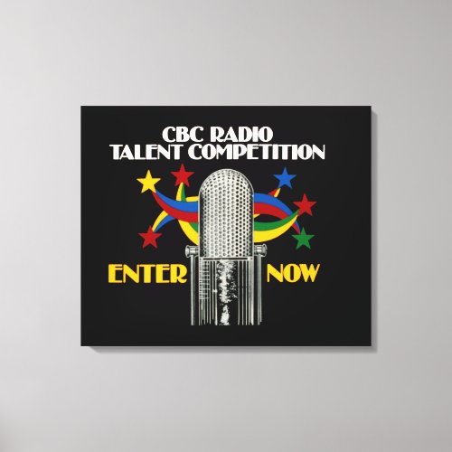 CBC Radio Talent Competition _ promo Canvas Print