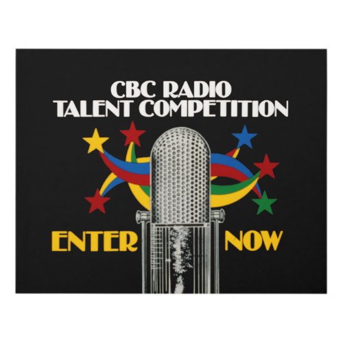 CBC Radio Talent Competition _ promo Panel Wall Art