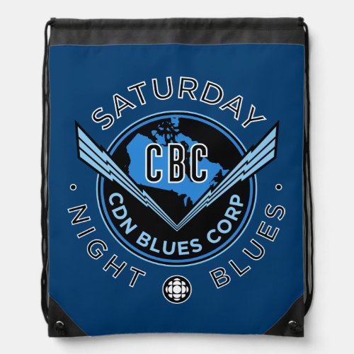 CBC Saturday Night Blues Drawstring Bag