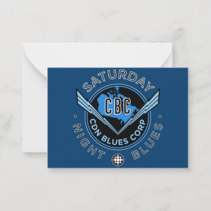 CBC Saturday Night Blues Note Card