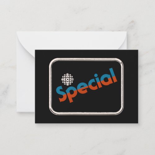 CBC Special _ 1978 promo graphic Note Card