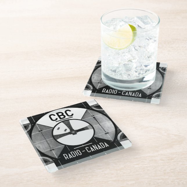 CBC Test Pattern Glass Coaster (Angled)