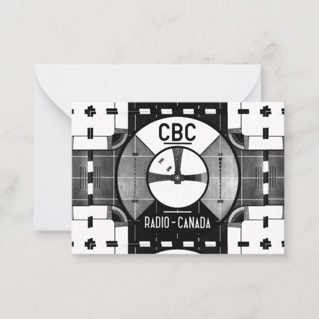 CBC Test Pattern Note Card (Front)