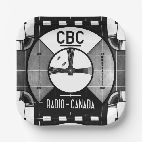 CBC Test Pattern Paper Plates