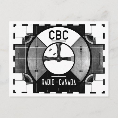 CBC Test Pattern Postcard