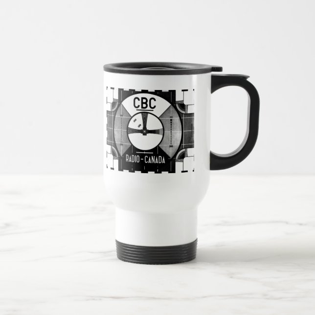 CBC Test Pattern Travel Mug (Right)