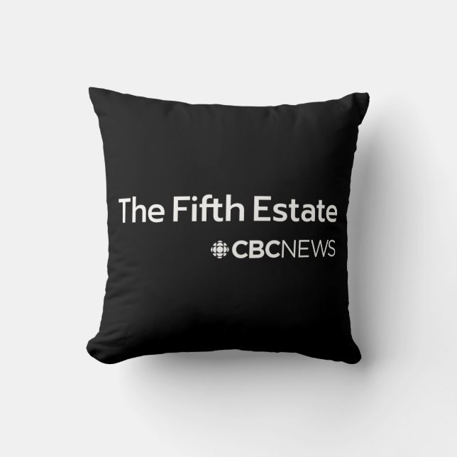 CBC The Fifth Estate Throw Pillow (Front)