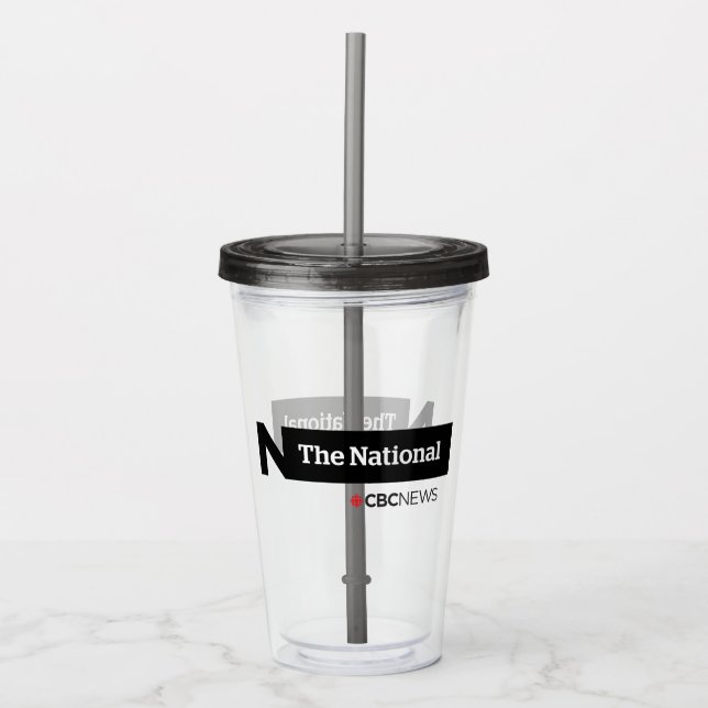 CBC The National Acrylic Tumbler (Front)