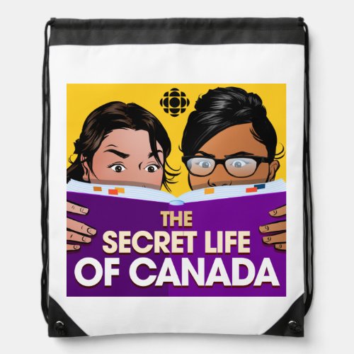 CBC The Secret Life of Canada Drawstring Bag