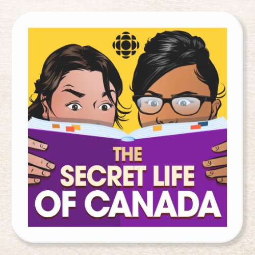 CBC The Secret Life of Canada Square Paper Coaster