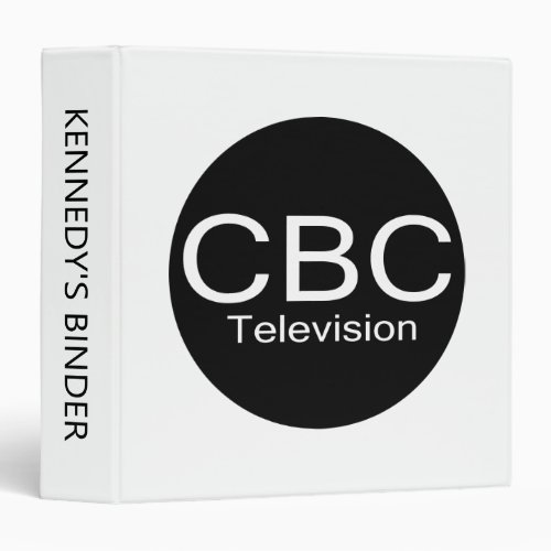 CBC TV Alt Logo 3 Ring Binder