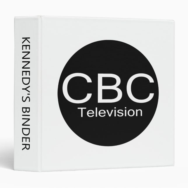 CBC TV Alt Logo 3 Ring Binder (Front/Spine)
