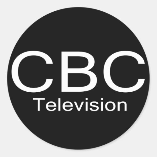 CBC TV Alt Logo Classic Round Sticker