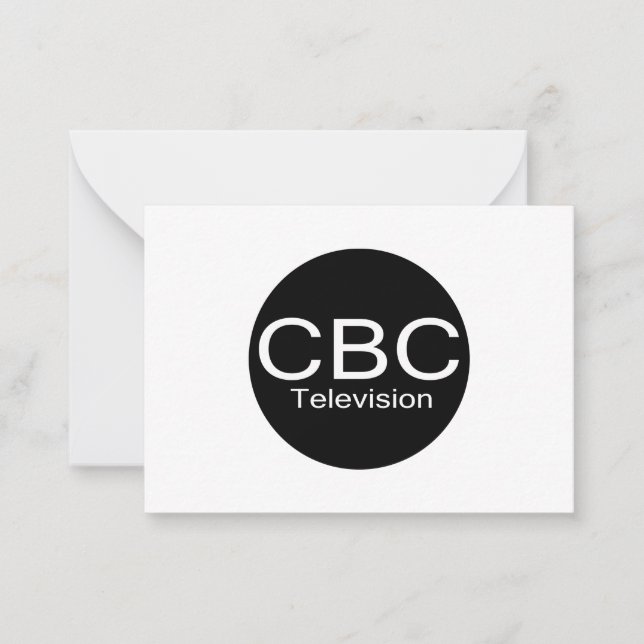CBC TV Alt Logo Note Card (Front)