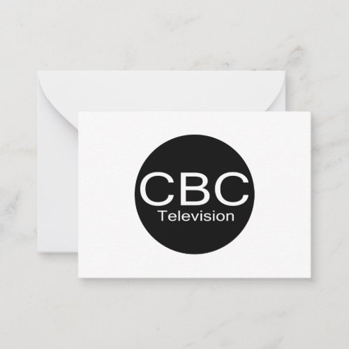 CBC TV Alt Logo Note Card