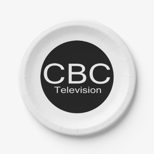 CBC TV Alt Logo Paper Plates