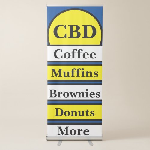 CBD Coffee Retractable Banner