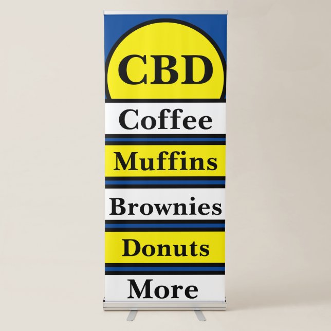 CBD Coffee Retractable Banner (Front)