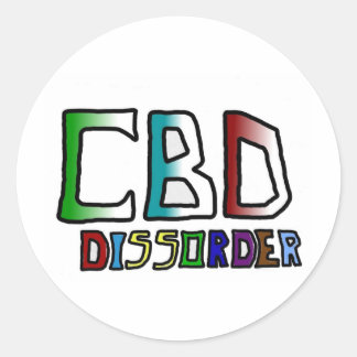 CBD dissorder Classic Round Sticker