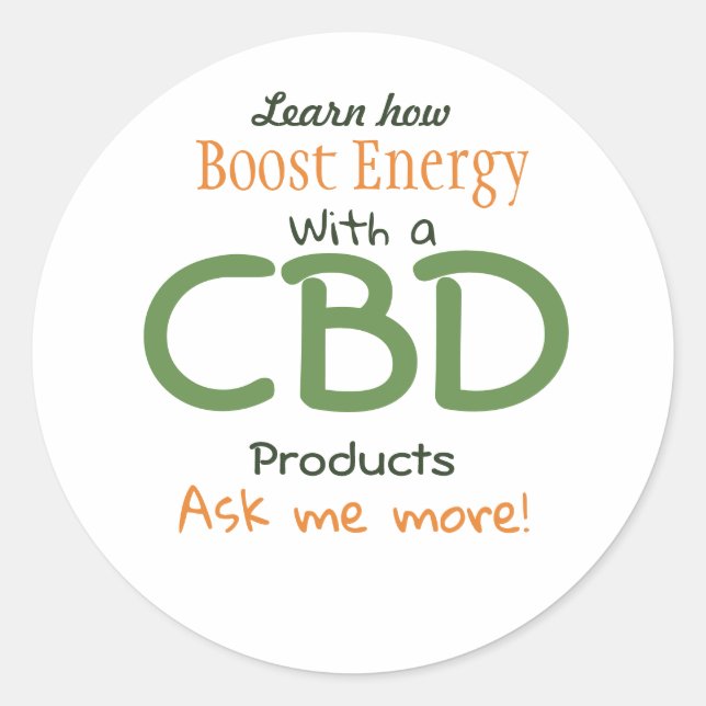 CBD recruitment INDEPENDENT DISTRIBUTOR Classic Round Sticker (Front)