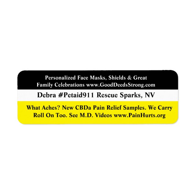 CBDa Pain Relief Label (Front)
