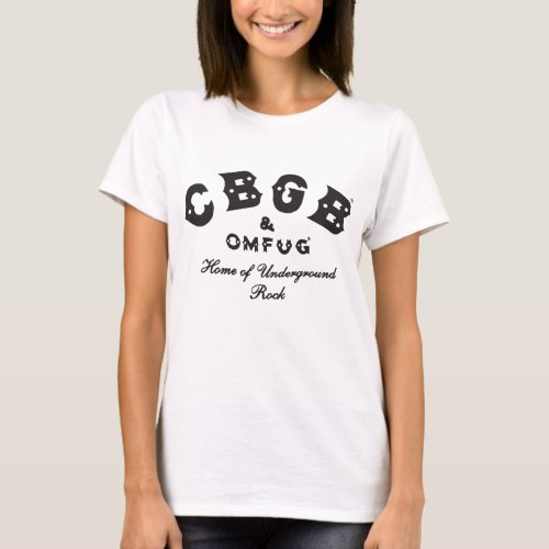 Cbgb Omfug Raglan Punk Rock Cbs Underground Baseba T_Shirt