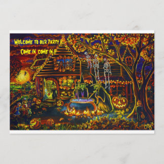 CBjork, Halloween Witch Party Invitations