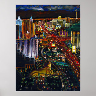 CBjork Las Vegas Cityscape Poster