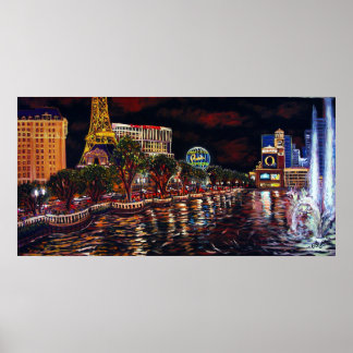 CBjork Las Vegas water show Poster