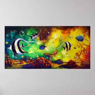 CBjork, Moorish Idol Reef Poster