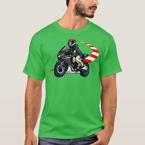 CBR 1000 rr Fire Motorcycle Motorbike T_Shirt