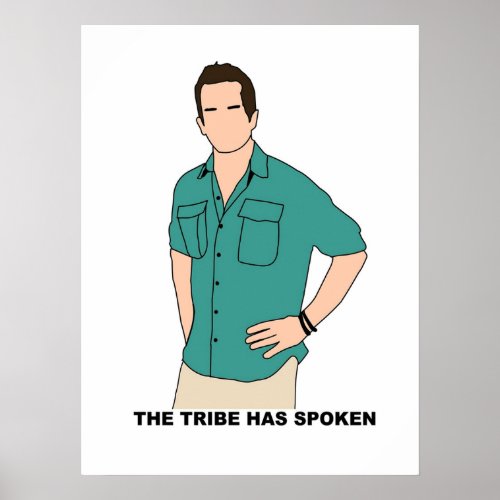 CBS Survivor Jeff Probst The Tribe Has Spoken Poster