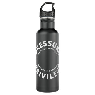 Cbum Pressure Is A Privilege Stainless Steel Water Bottle